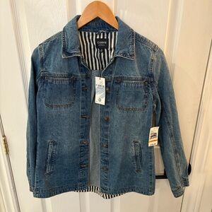 Curve Blue Denim Jacket